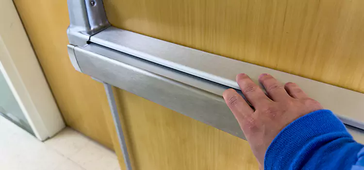 Installing a Push Bar on a Door Costa Mesa
